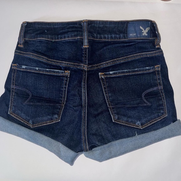 American Eagle Outfitters Women's dark wash Shorts - Picture 3 of 3